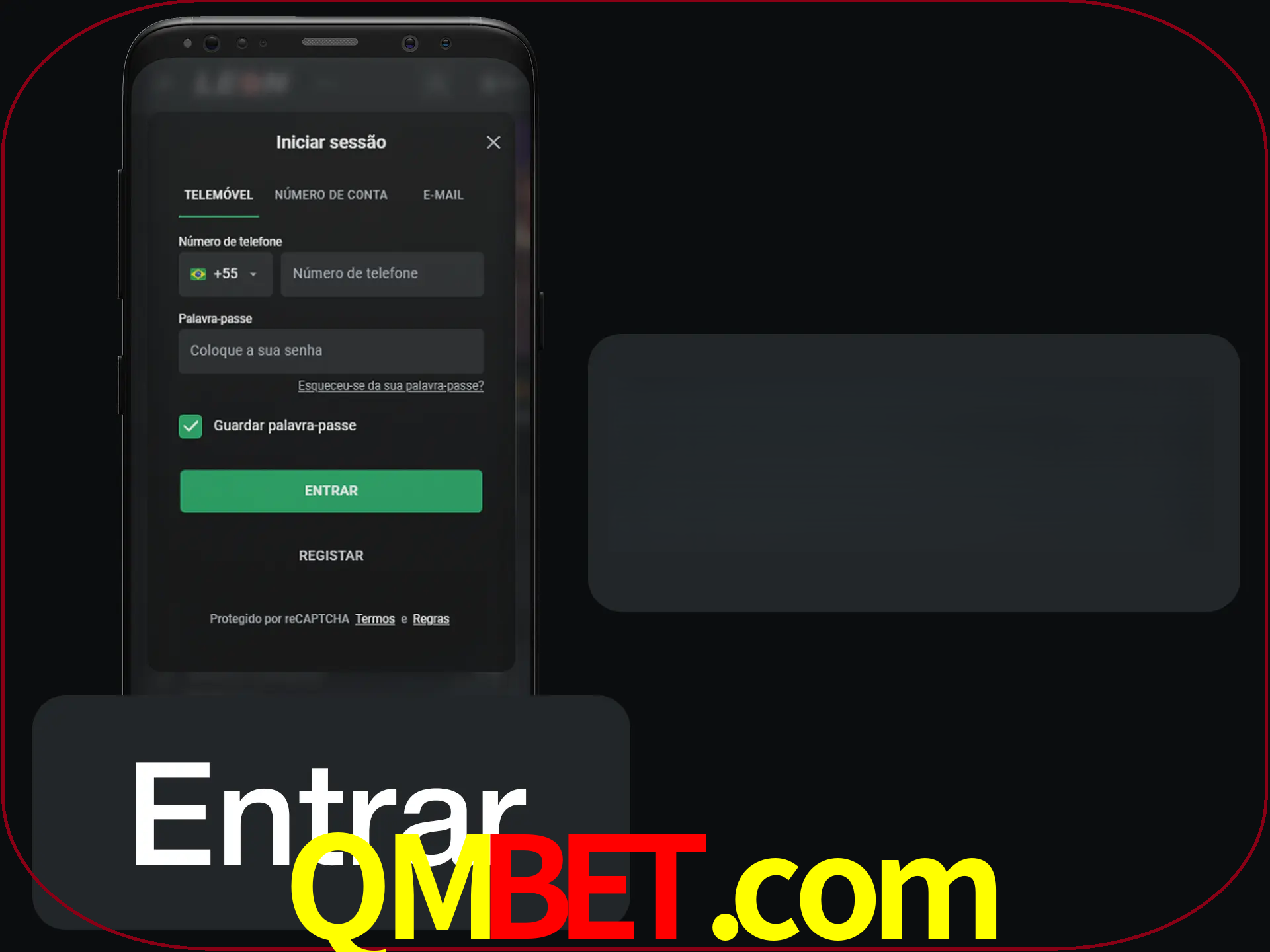 Faça o login para começar a apostar e jogar no cassino.