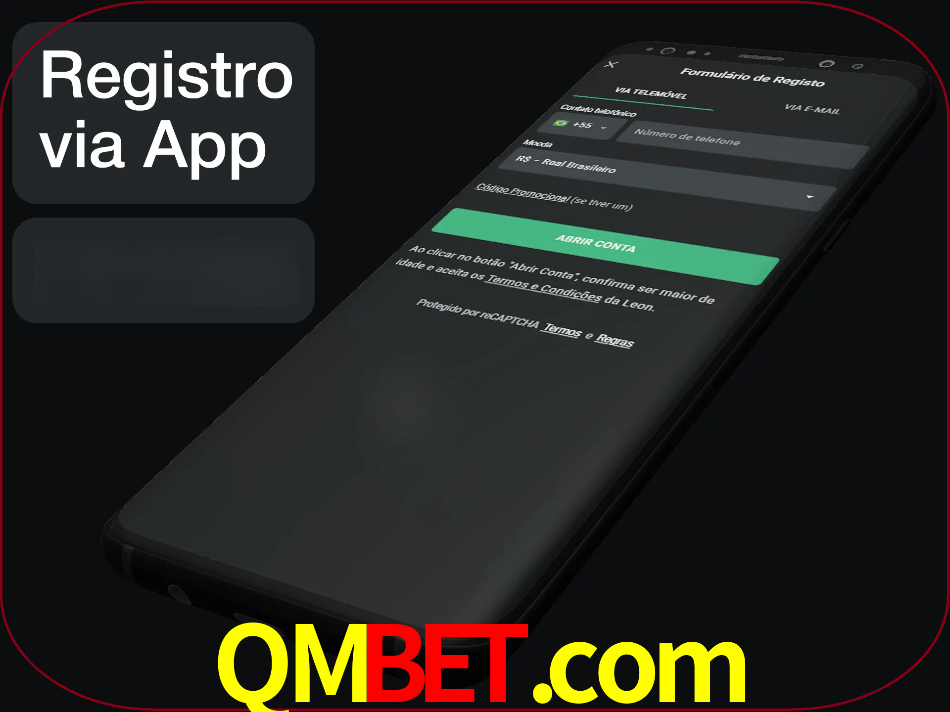 Registre-se quiclly em LeonBet usando o aplicativo.